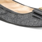 Sapatilhas de balé Cole Haan Tali Bow femininas, cinza, tamanho 5B