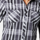 Camisa xadrez masculina Aaron da INC International Concepts, preta, tamanho XXX-G