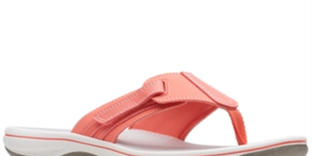 Chinelo Clarks Brinkley Sail Feminino Laranja Tamanho 5 M