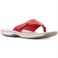 Clarks Brinkley Sail Flip Flops Femininos Vermelhos Tamanho 8 M