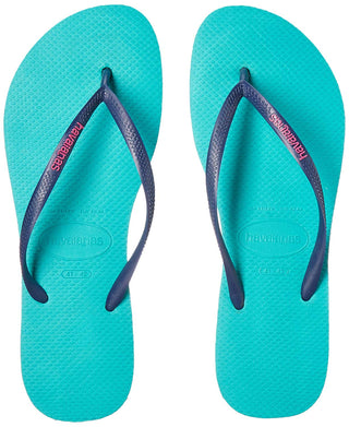 Sandália Havaianas Slim Logo Pop Up Feminina Verde Tamanho 9/10 W