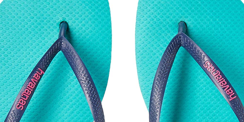 Sandália Havaianas Slim Logo Pop Up Feminina Verde Tamanho 9/10 W