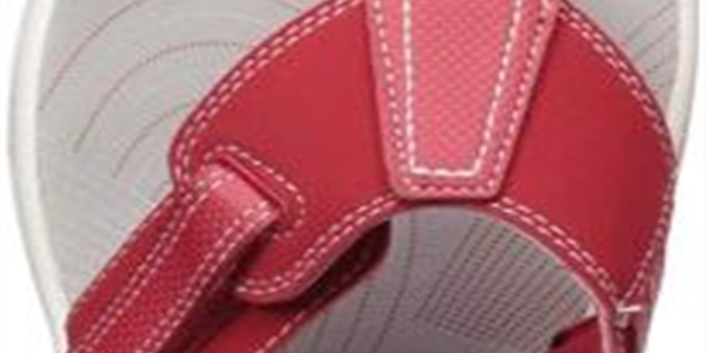 Clarks Brinkley Sail Chinelo Feminino Vermelho Tamanho 9 M