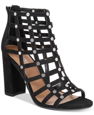 Relatório Wesley Faux Caged Heels Feminino Camurça Preta Tamanho 6 M