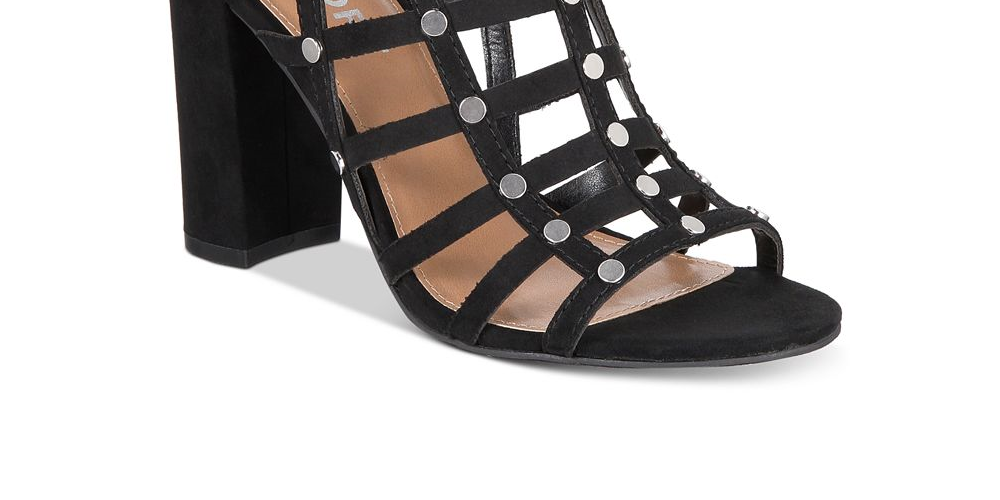 Relatório Wesley Faux Caged Heels Feminino Camurça Preta Tamanho 6 M