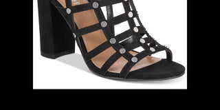 Relatório Wesley Faux Caged Heels Feminino Camurça Preta Tamanho 6 M