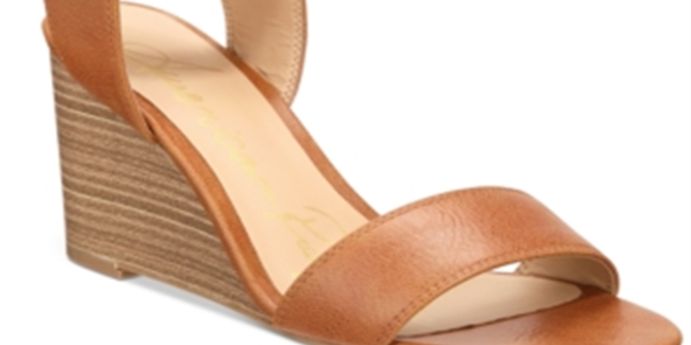 Sandálias femininas American Rag Aislinn Wedge marrom tamanho 7,5 M