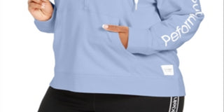 Calvin Klein Plus Size Feminino Meio Zíper Azul Tamanho 1X