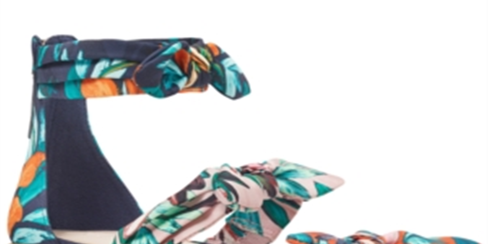 Sandálias femininas Nine West Allegro com bico aberto, casuais, alpargatas, azuis, tamanho 6,5 M