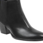 Tommy Hilfiger Regise 2 Botas de Couro Femininas com Biqueira Amêndoa e Cano Curto, Pretas, Tamanho 9 M