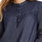 Tommy Hilfiger Blusa Feminina Gola Alta Azul Tamanho Grande