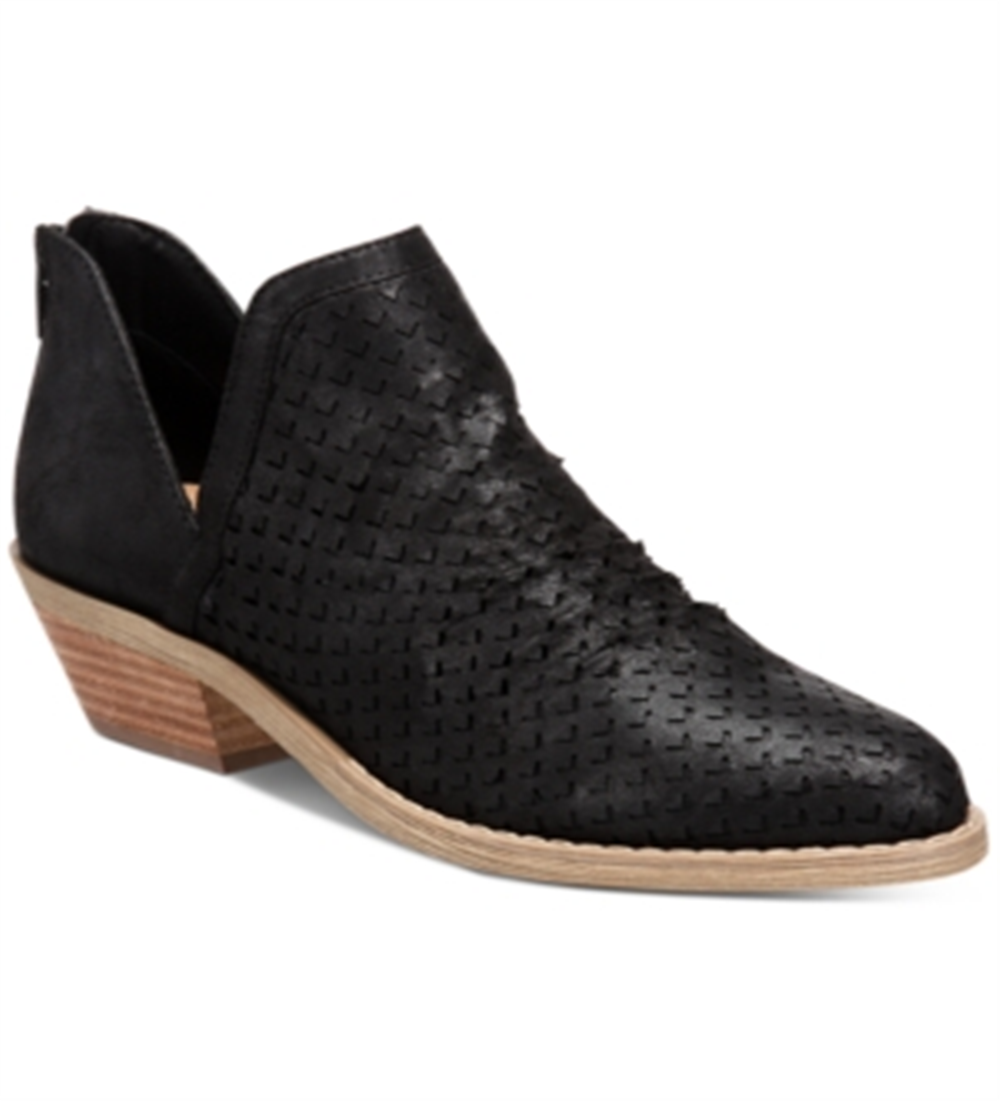 Botas femininas Dolce Vita Denzel Slip-on pretas tamanho 9,5