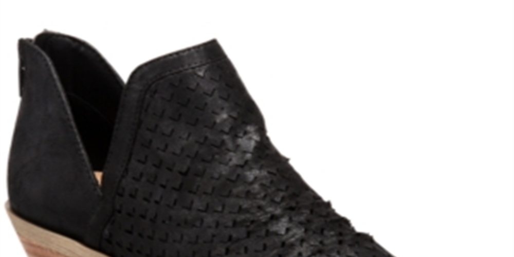 Botas femininas Dolce Vita Denzel Slip-on pretas tamanho 9,5