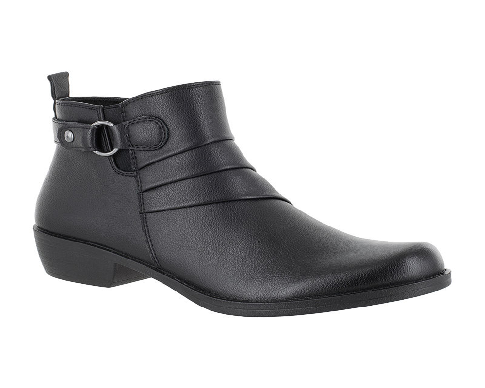 Botas femininas Easy Street Shanna Comfort pretas tamanho 9 N