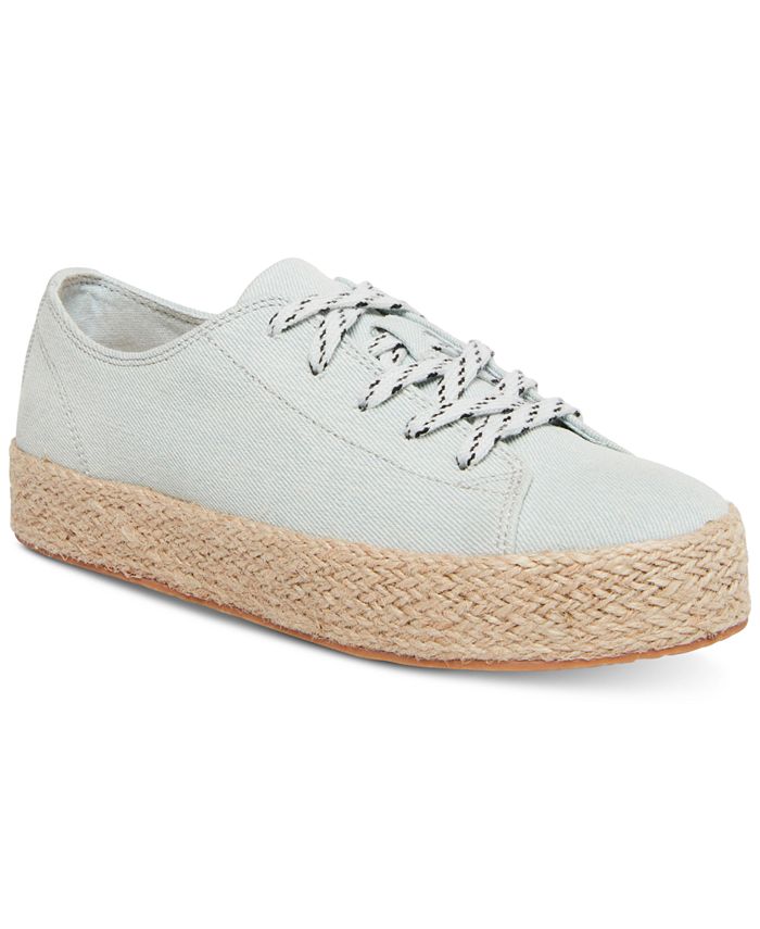 Tênis Madden Girl Cannes Flatform Feminino Cano Baixo com Cadarço Marrom Tamanho 9 M