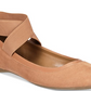 Sapatilhas de balé femininas Style &amp; Co Beaa com bico fechado e tiras laterais, marrom, tamanho 9,5 M