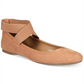 Sapatilhas de balé femininas Style &amp; Co Beaa com bico fechado e tiras laterais, marrom, tamanho 9,5 M