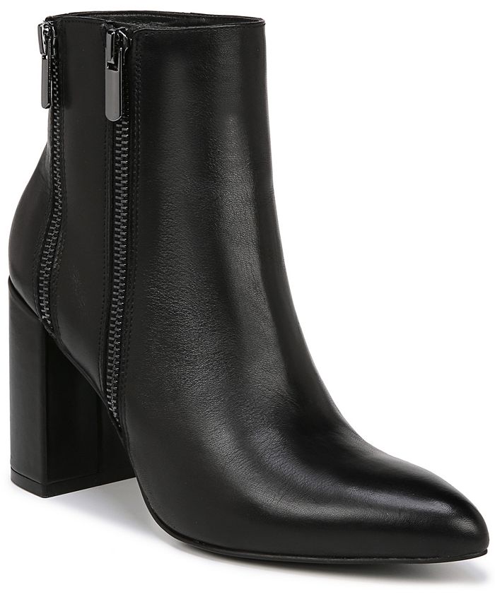 Bota feminina Fergie Enigma Block Heel, preta, tamanho 9,5 m