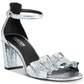 Sandália feminina Kenneth Cole Reaction Ride com babados e salto alto, cinza, tamanho 6,5 M