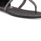 Sandália feminina Jessica Simpson Cammie Thong, prateada, tamanho 5,5 M
