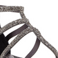 Sandália feminina Jessica Simpson Cammie Thong, prateada, tamanho 5,5 M