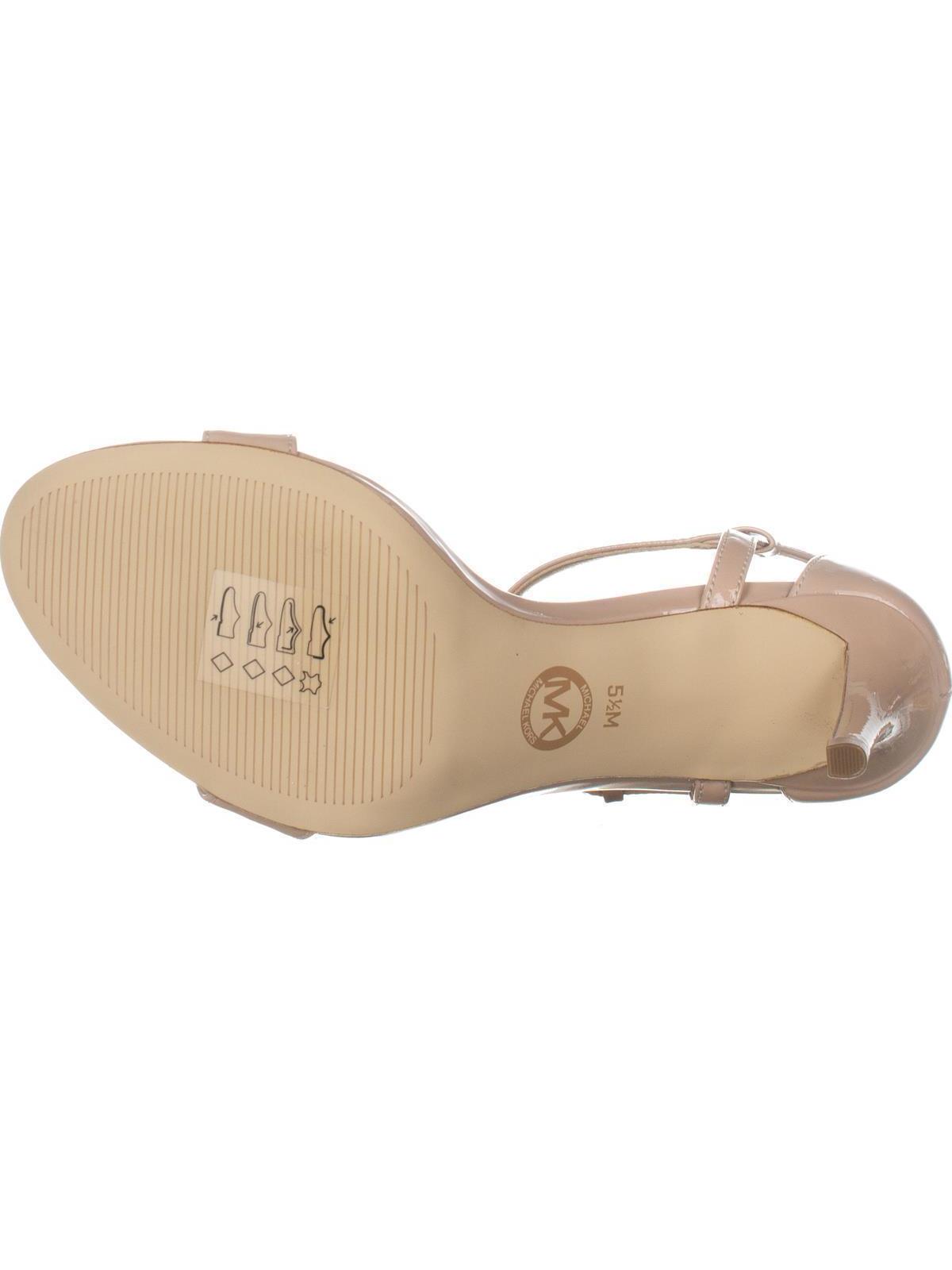 Sandália feminina Michael Kors Simone Open Toe para ocasiões especiais, rosa, tamanho 7,5 M