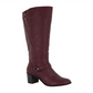 Bota feminina Easy Street vermelha tamanho 9,5 WW