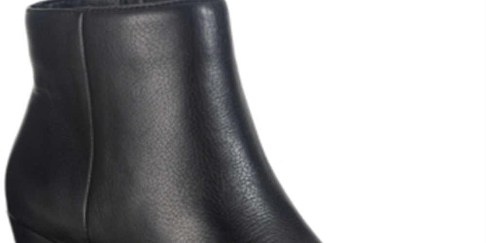 American Rag Botas femininas de couro com zíper e salto bloco, com amortecimento e conforto Eryn, bico fino, tamanho 9,5 M