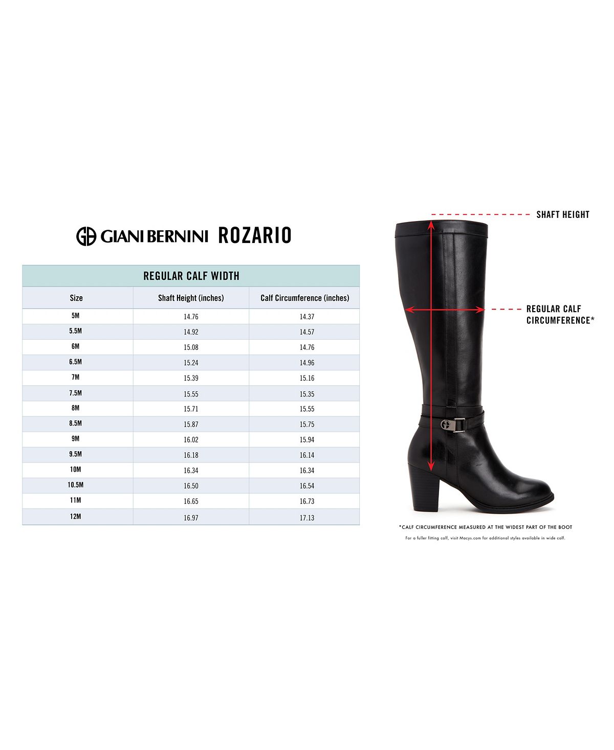 Botas femininas Giani Bernini Rozario de couro, bico fechado, cano alto, marrom, tamanho 5,5 M