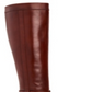 Botas femininas Giani Bernini Rozario de couro, bico fechado, cano alto, marrom, tamanho 5,5 M
