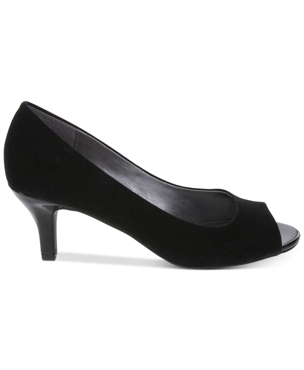 Karen Scott Mory Peep Toe Classic Scarpin Feminino Preto Tamanho 5 M