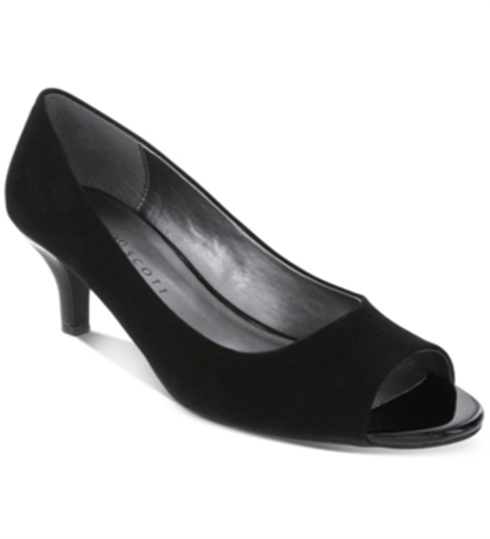 Karen Scott Mory Peep Toe Classic Scarpin Feminino Preto Tamanho 5 M