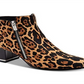Calvin Klein Fara Natural Winter Leopard Botas Femininas Marrom Tamanho 9 M