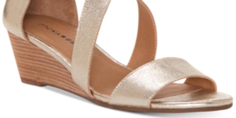 Lucky Brand Sandálias femininas Jenley de couro com bico aberto, plataforma casual, tamanho 8 M, prateadas