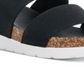 Sandália feminina Madden Girl Nikkii Wedge preta tamanho 8 M