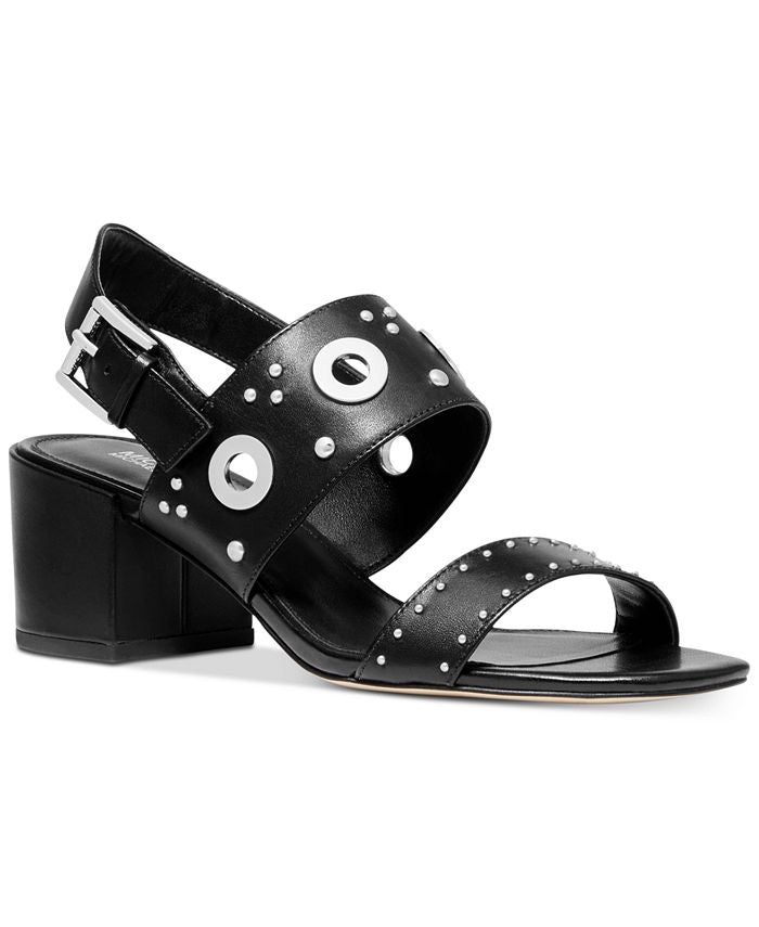 Sandálias sociais femininas Michael Kors Caldwell pretas tamanho 5 M