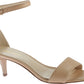Sandálias femininas Nine West Leisa com tira no tornozelo, marrom, tamanho 7 M