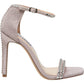 Sandálias femininas Steve Madden Collette de duas peças com strass, rosa, tamanho 5,5 M