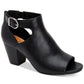 Botas femininas Monyaa de couro sintético estilo &amp; co, marrom, tamanho 7,5 M