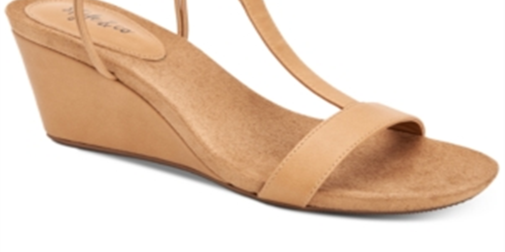 Sandálias Mulan Wedge Femininas Style &amp; Co Marrom Tamanho 5,5 M