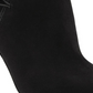 Botas femininas Nina Mirela Fabric Open Toe Fashion Black Size 9 M
