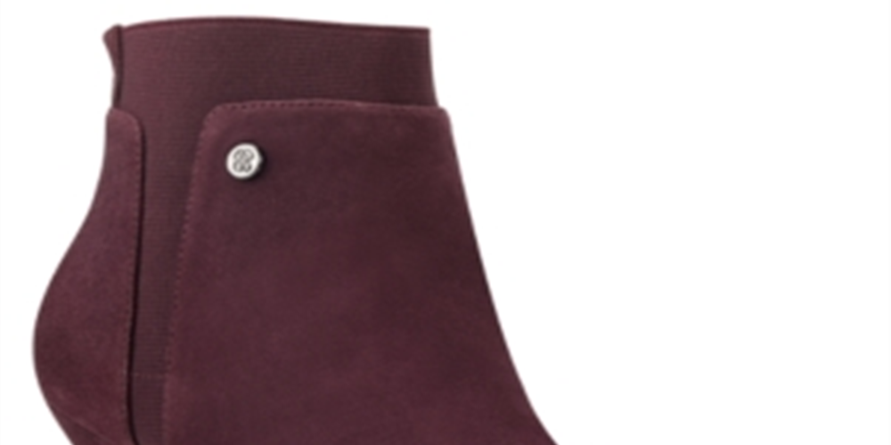 Botas femininas Bandolino Bari Suede bico fino vermelho tamanho 8 M