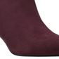 Botas femininas Bandolino Bari Suede bico fino vermelho tamanho 8 M