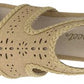 Sandália Thelma de linho feminina Easy Street, marrom, tamanho 7,5 M