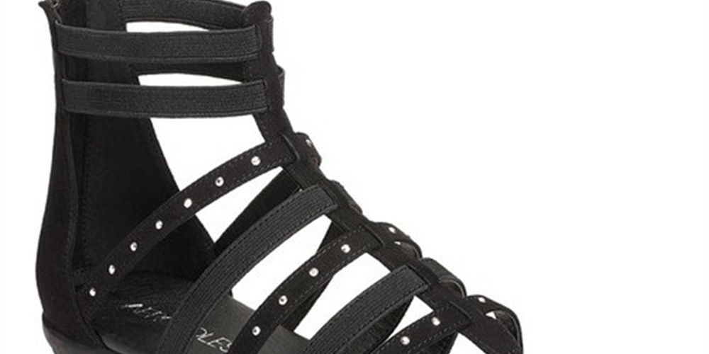 Sandália Aerosoles Nuchlear Gladiator Feminina Preta Tamanho 7 M