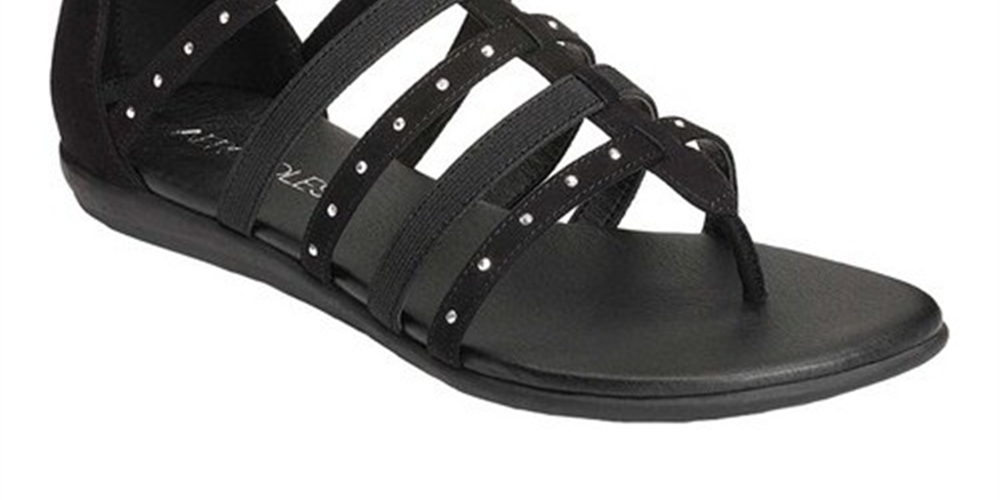 Sandália Aerosoles Nuchlear Gladiator Feminina Preta Tamanho 7 M