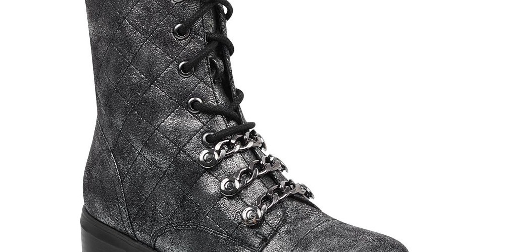 Botas femininas Guess Meera com bico fechado e cano curto, pretas, tamanho 8,5 M