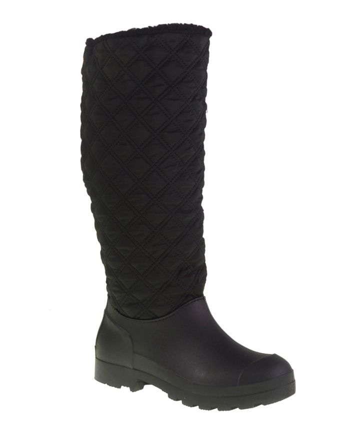 Botas femininas para clima frio Dirty Laundry Pampered, pretas, tamanho 9 M