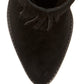Botas de cano curto femininas Jessica Simpson Jewels com franjas e camurça, pretas, tamanho 6 M