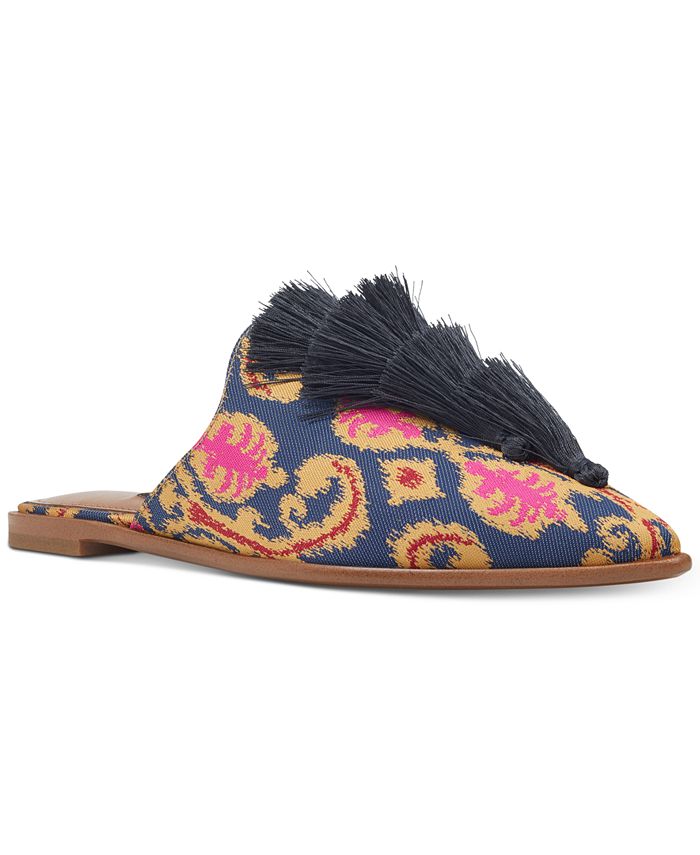 Mules Ollial Femininos Nine West Azul 6,5M